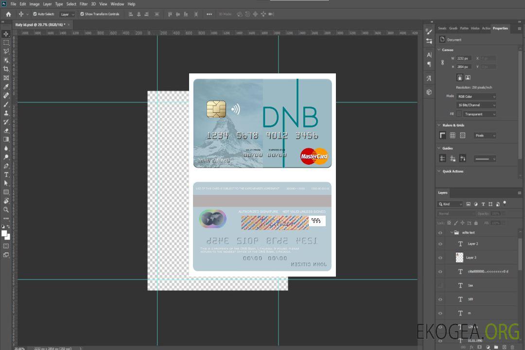 Carte mastercard de la banque DNB de Lituanie template Carte mastercard de la banque DNB de Lituanie template